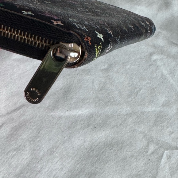 Louis Vuitton Black Multicolor Monogram Zip Wallet - Picture 8 of 13